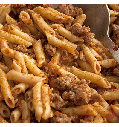 Macarrones del Àvia con Carne y Tomate