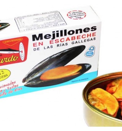 Mejillón en Escabeche de las Rias Gallegas Dardo (8/12 piezas)