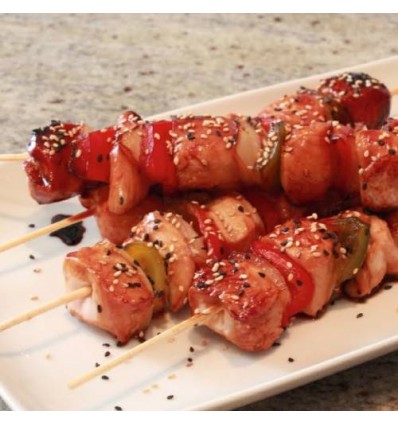 Pinchos de pollo teriyaki 400gr aprox