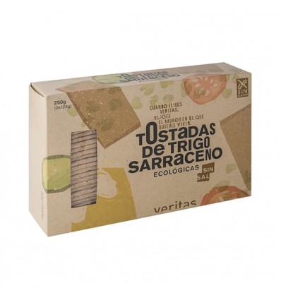 Tostada sarraceno s/sal Veritas 250g ECO