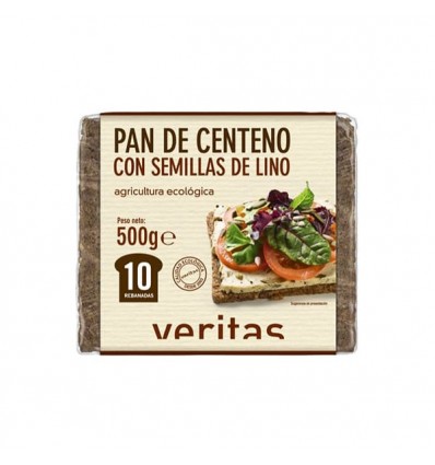 Pan alemán centeno/lino Veritas 500g ECO